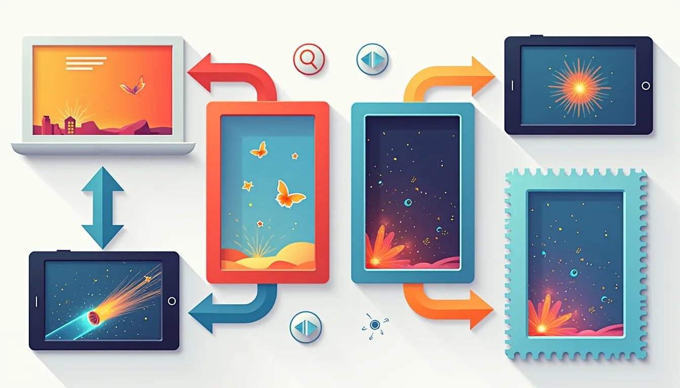 Photo Merging Infographic